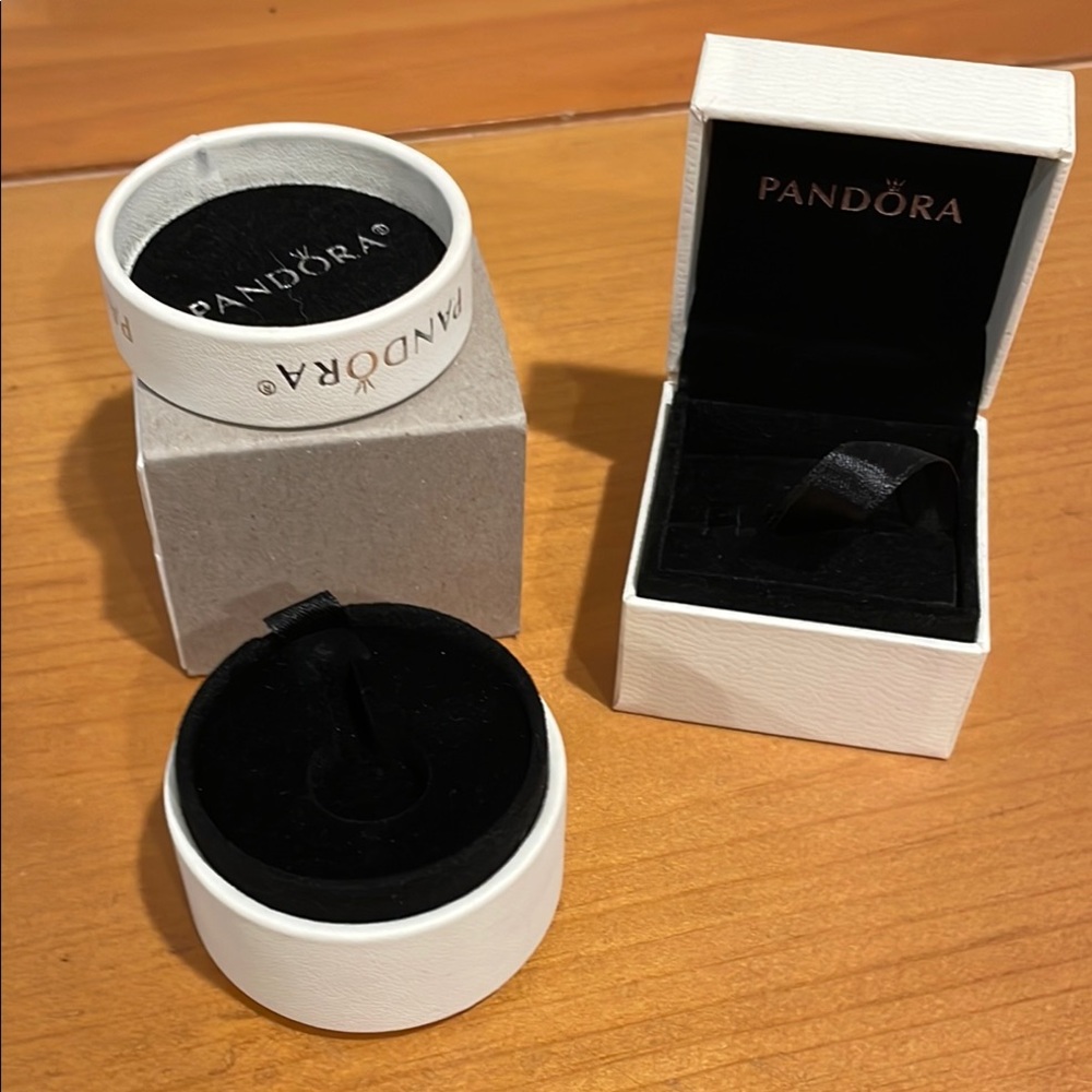 Pandora White and Black Jewelry Organizer Set